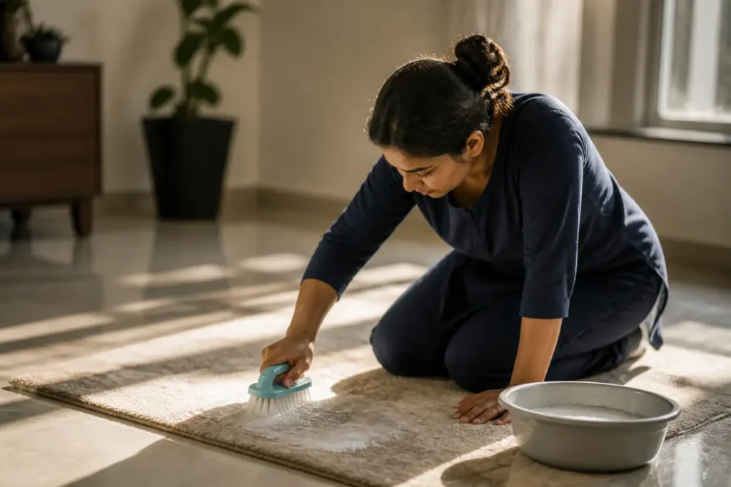 Tapijt schoonmaken met waspoeder: handige tips en stappen